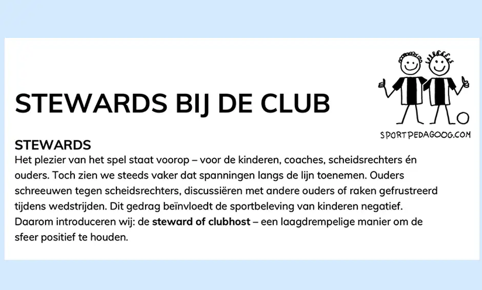 De assistent - infoboekje voor stewards